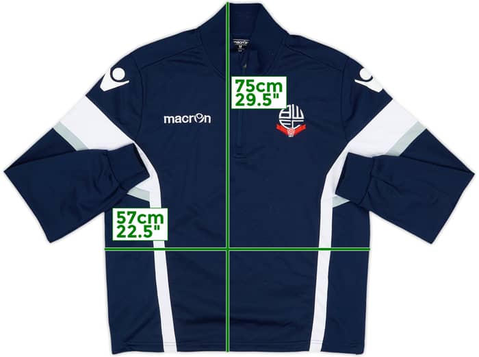 2018-19 Bolton Macron 1/4 Zip Drill Top - 6/10 - (M)
