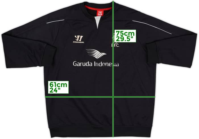 2014-15 Liverpool Warrior Sweat Top - 6/10 - (XL)