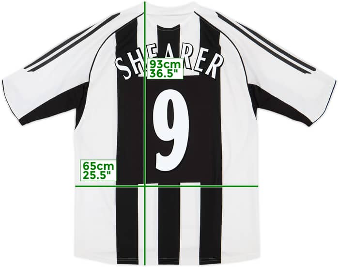 2005-07 Newcastle Home Shirt Shearer #9 - 6/10 - (L)