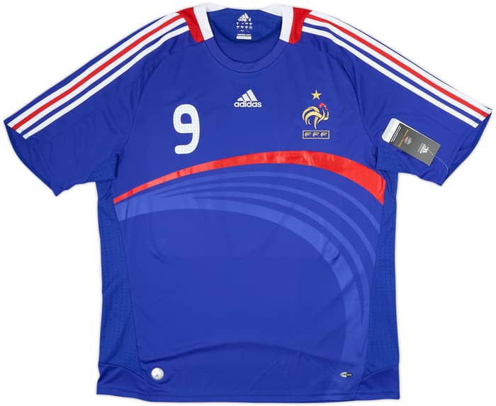 2007-08 France Home Shirt Benzema #9 (XL)