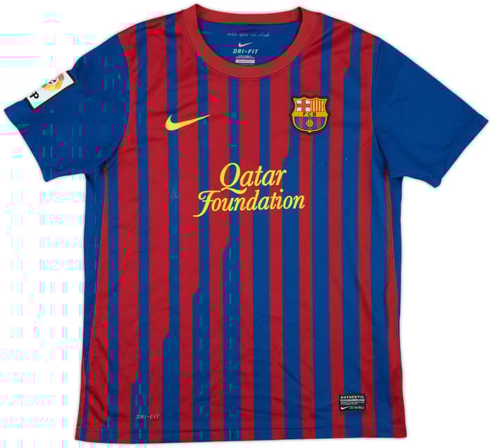 2011-12 Barcelona Home Shirt - 7/10 - (L.Boys)