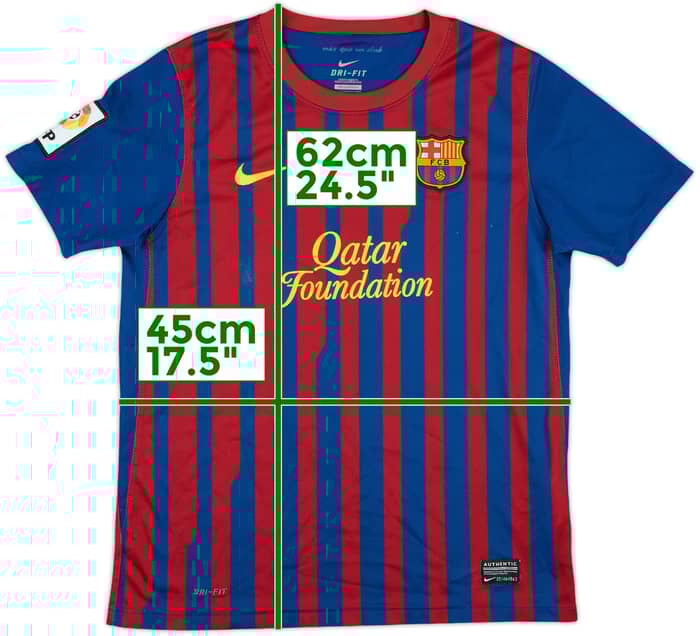 2011-12 Barcelona Home Shirt - 7/10 - (L.Boys)