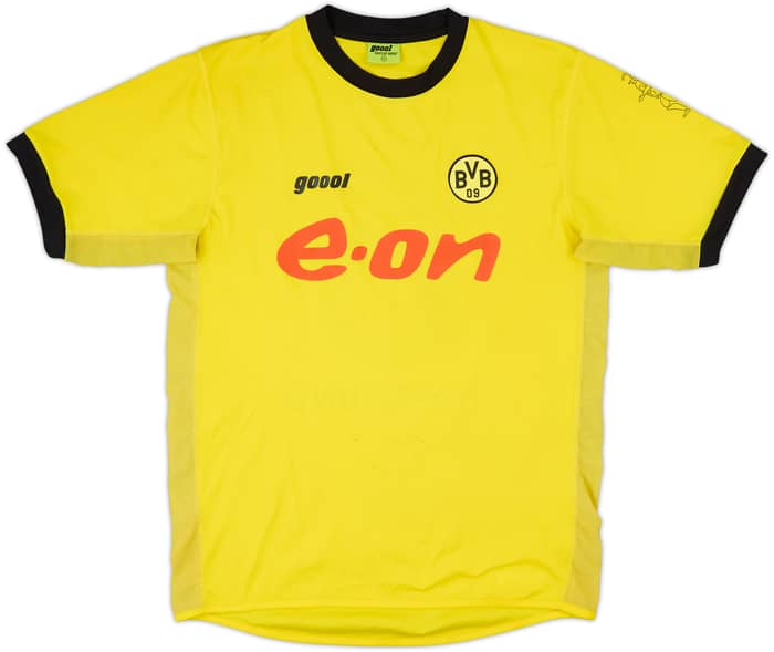 2003-04 Borussia Dortmund Signed Home Shirt Flavio #6 - 6/10 - (S)