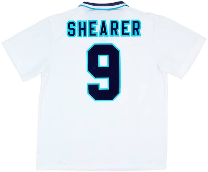 1995-97 England Home Shirt Shearer #9 - 10/10 - (XL)