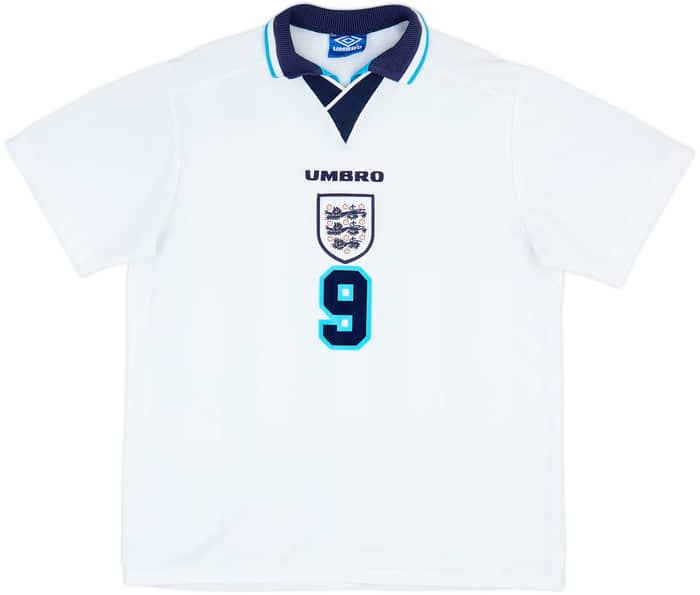 1995-97 England Home Shirt Shearer #9 - 10/10 - (XL)