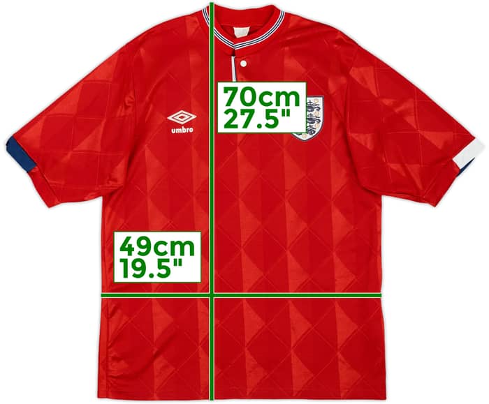 1988-89 England Away Shirt - 8/10 - (M)