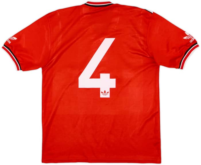 1984-86 Manchester United Home Shirt #4 (Moses) - 8/10 - (L)
