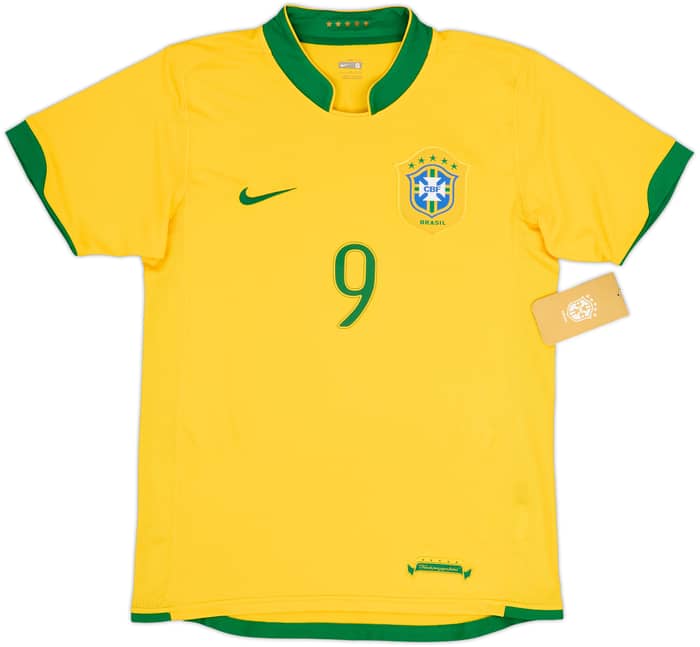 2006-08 Brazil Home Shirt Ronaldo #9 (S)