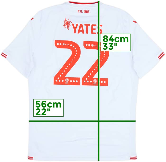 2018-19 Nottingham Forest Away Shirt Yates #22 - 7/10 - (3XL)
