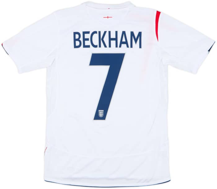 2005-07 England Home Shirt Beckham #7 (XL.Boys)