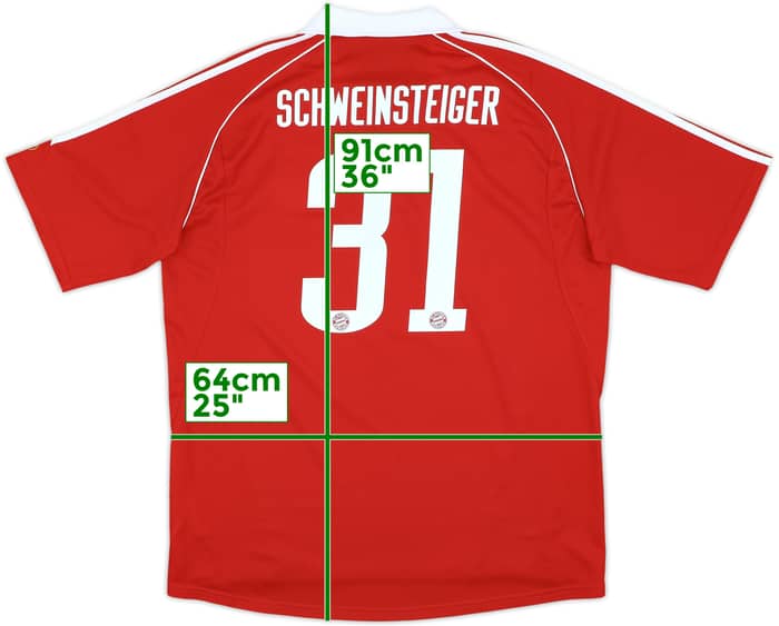 2006-07 Bayern Munich Player Issue Home Shirt Schweinsteiger #31 - 10/10 - (XL)