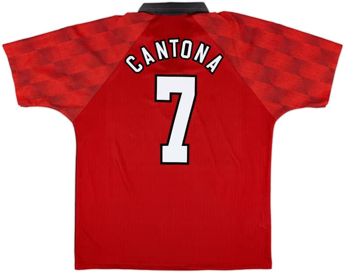 1996-98 Manchester United Home Shirt Cantona #7 - 6/10 - (XL)