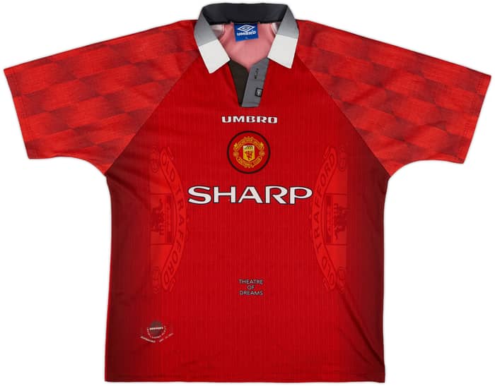 1996-98 Manchester United Home Shirt Cantona #7 - 6/10 - (XL)