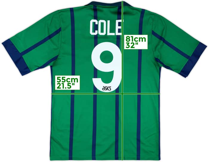 1994-95 Newcastle Third Shirt Cole #9 - 5/10 - (L)