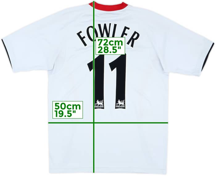 2005-06 Liverpool Away Shirt Fowler #11 - 6/10 - (M)