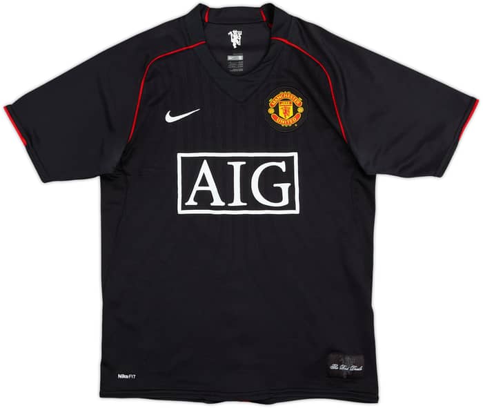 Camiseta de visitante del Manchester United 2007-08 Hargreaves #4 - 5/10 - (S)