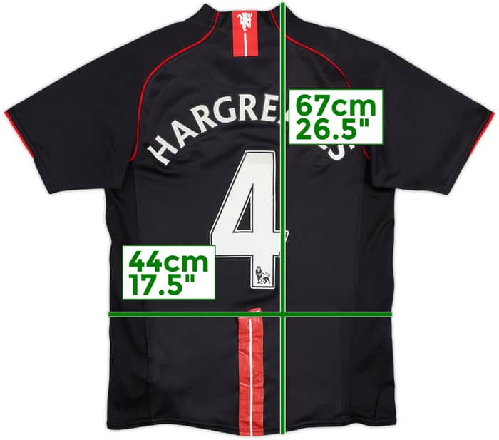 Camiseta de visitante del Manchester United 2007-08 Hargreaves #4 - 5/10 - (S)