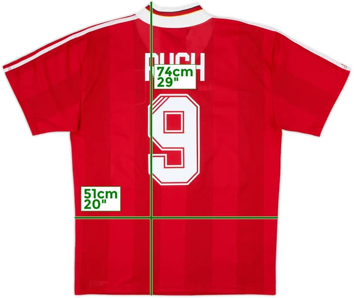 1995-96 Liverpool Home Shirt Rush #9 - 8/10 - (XL)