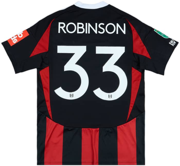 2024-25 Fulham Match Issue Carabao Cup Away Shirt Robinson #33