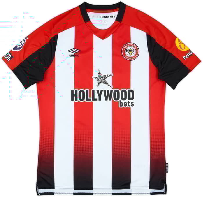 2024-25 Brentford Match Issue Home Shirt Collins #22