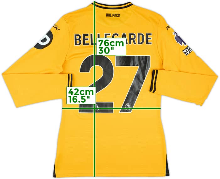 2024-25 Wolves Match Issue Home L/S Shirt Bellegarde #27