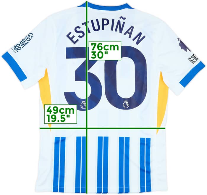 2024-25 Brighton Match Issue Home Shirt Estupinan #30