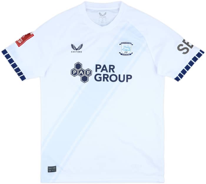 2024-25 Preston North End Match Issue FA Cup Home Shirt Lindsay #6