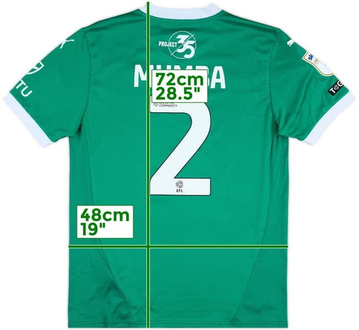 2024-25 Plymouth Match Issue Home Shirt Mumba #2