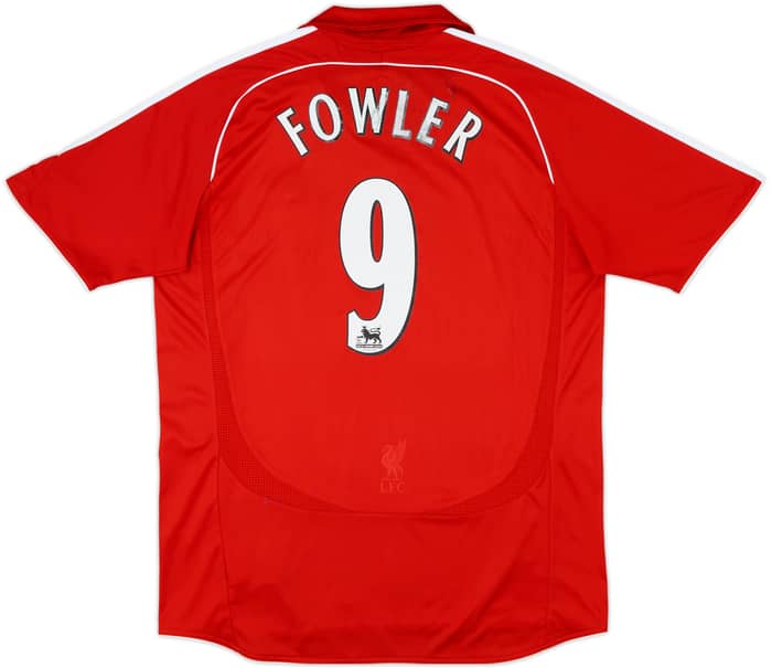 2006-08 Liverpool Home Shirt Fowler #9 - 5/10 - (L)