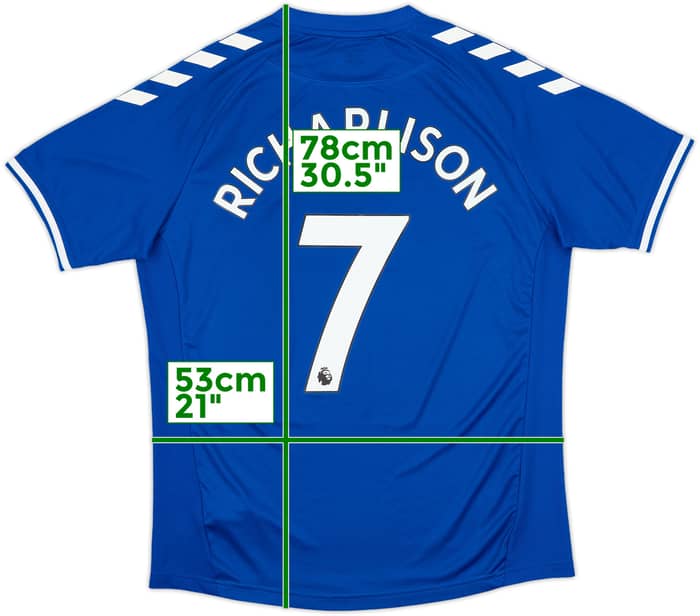 2020-21 Everton Home Shirt Richarlison #7 - 8/10 - (L)