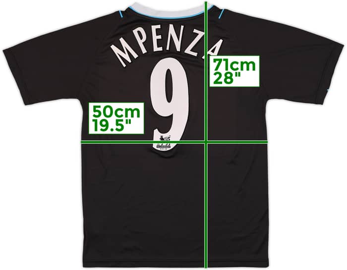 2006-07 Manchester City Away Shirt Mpenza #9 - 7/10 - (M)