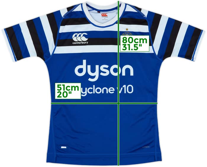 2018-19 Bath Rugby Home Shirt - 9/10 - (L)