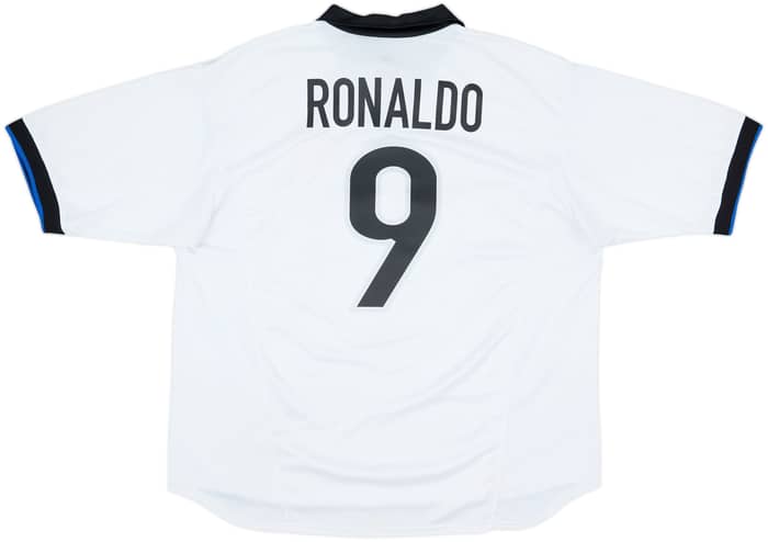 1998-99 Inter Milan Away Shirt Ronaldo #9 - 7/10 - (XL)