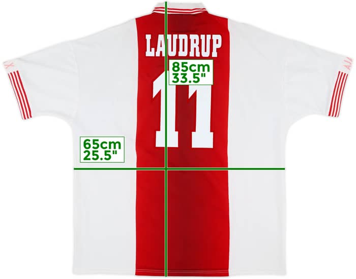 1997-98 Ajax Home Shirt Laudrup #11 - 8/10 - (XXL)