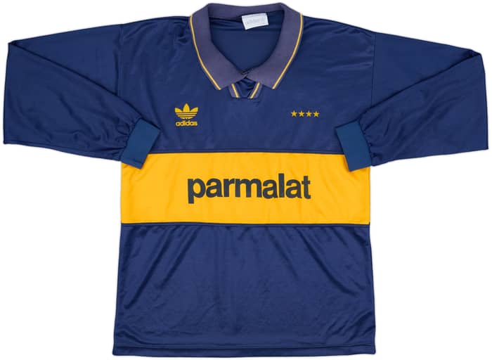 1992-93 Boca Juniors Cup Home L/S Shirt - 8/10 - (M/L)