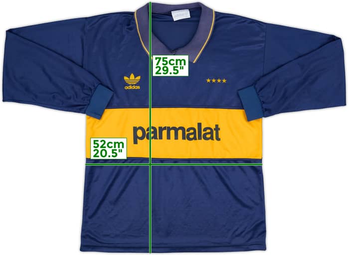 1992-93 Boca Juniors Cup Home L/S Shirt - 8/10 - (M/L)