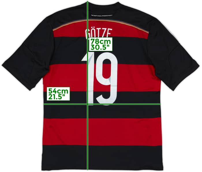 2014-15 Germany ‘vs Brazil’ Away Shirt Gotze #19 - 7/10 - (XL)