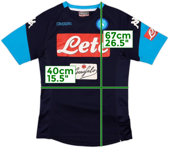 2017-18 Napoli Kappa Training Shirt - 7/10 - (S)