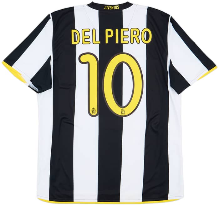 2008-09 Juventus Home Shirt Del Piero #10 - 8/10 - (L)