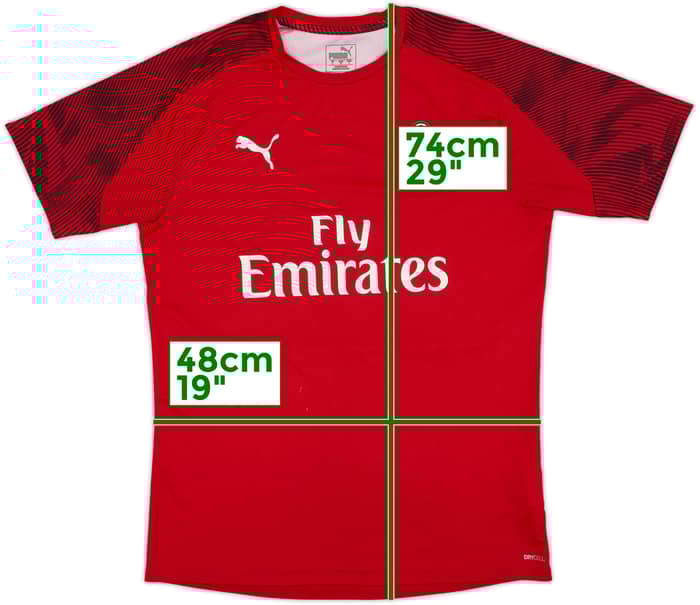 2018-19 AC Milan Puma Training Shirt - 7/10 - (L)