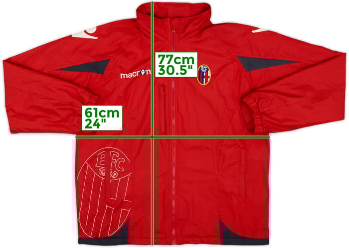 2006-07 Bologna Macron Padded Bench Coat - 6/10 - (L)