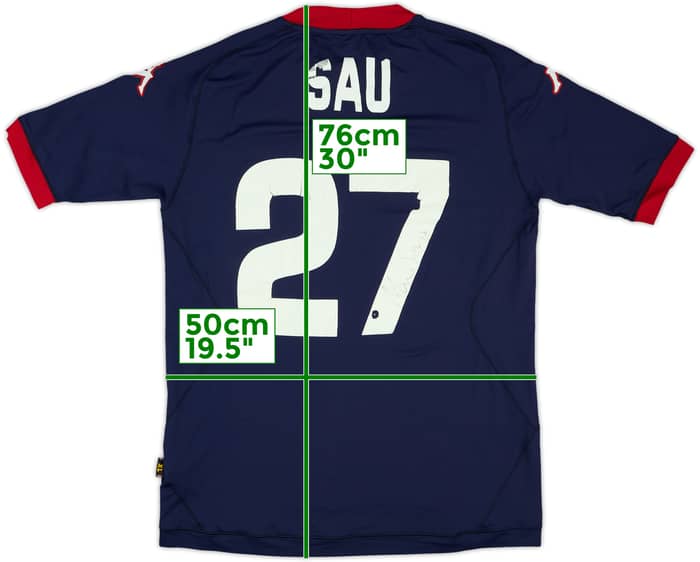 2012-13 Cagliari Signed Fourth Shirt Sau #27 - 5/10 - (XL)