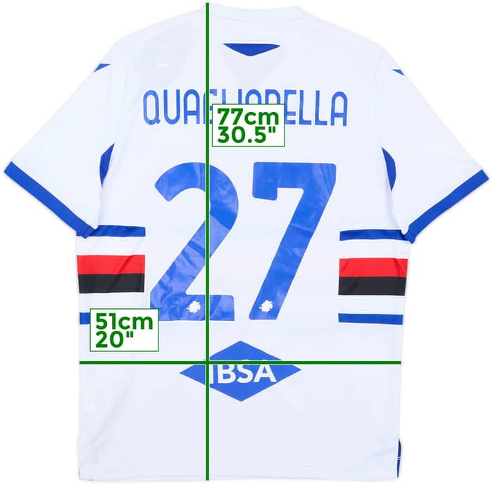 2020-21 Sampdoria Away Shirt Quagliarella #27 (L)