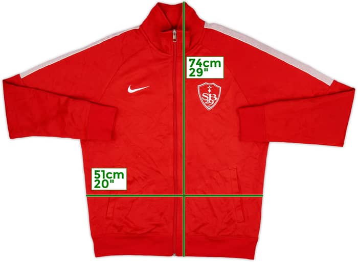 2017-18 Stade Brestois Nike Track Jacket - 6/10 - (M)