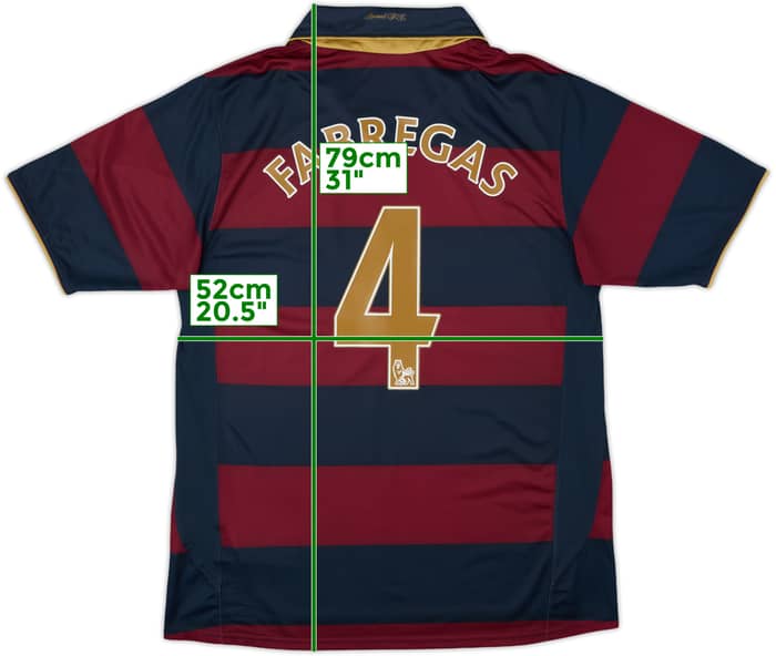 2007-08 Arsenal Third Shirt Fabregas #4 - 8/10 - (M)
