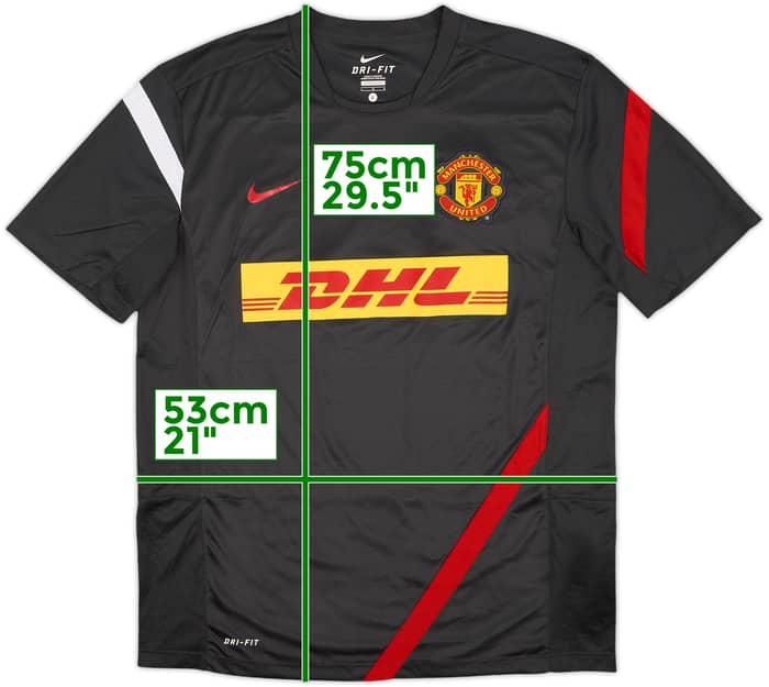 2012-13 Manchester United Nike Training Shirt - 9/10 - (L)