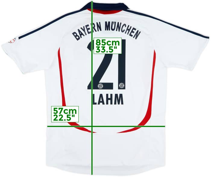 2006-07 Bayern Munich Away Shirt Lahm #21 - 7/10 - (L)
