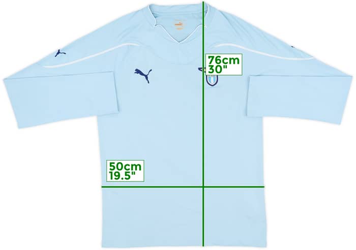 2010-11 Lazio Home L/S Shirt - 4/10 - (XL)