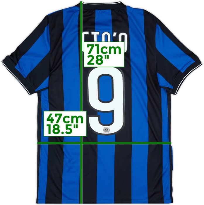 2009-10 Inter Milan Home Shirt Eto'o #9 - 9/10 - (S)