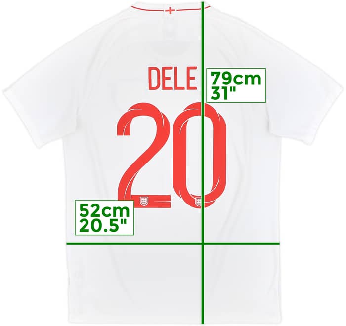2018-19 England Home Shirt Dele #20 - 7/10 - (L)